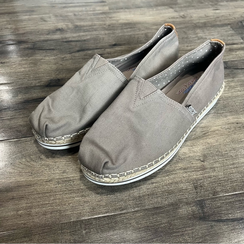 BOBS by Skechers Women's Breeze Slip On Espadrille Flats - Taupe - Size 9.5